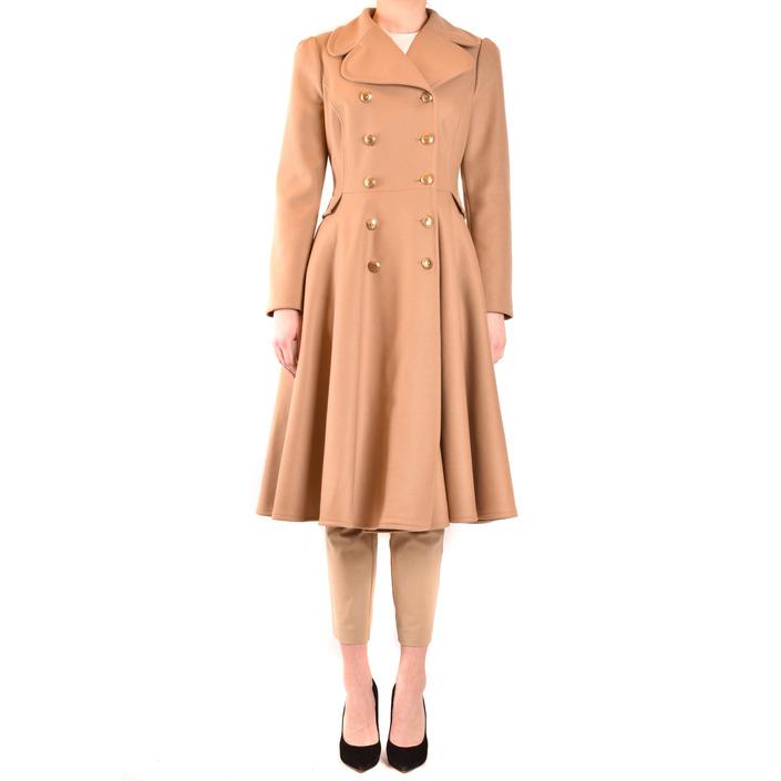 Elisabetta Franchi Women's Coat Beige 198676 - beige 44