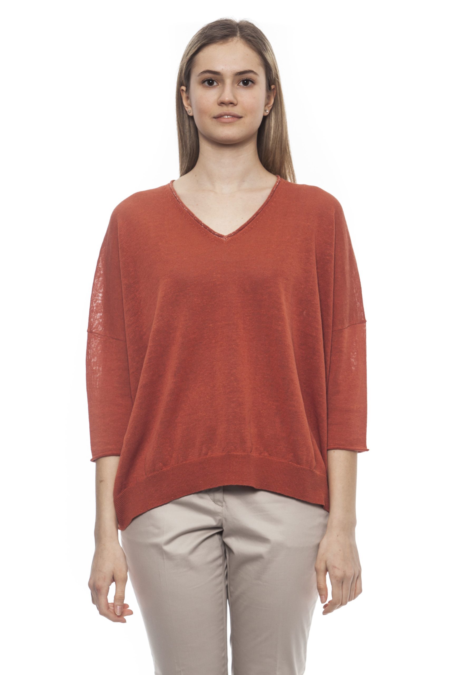 Peserico Women's S Marrone Sweater Brown PE1383124 - IT42 | S