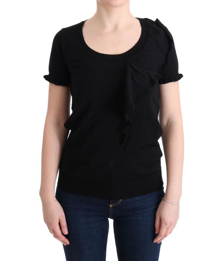 MARGHI LO' Women's Lana Wool Top Black SIG30146 - IT46|XL