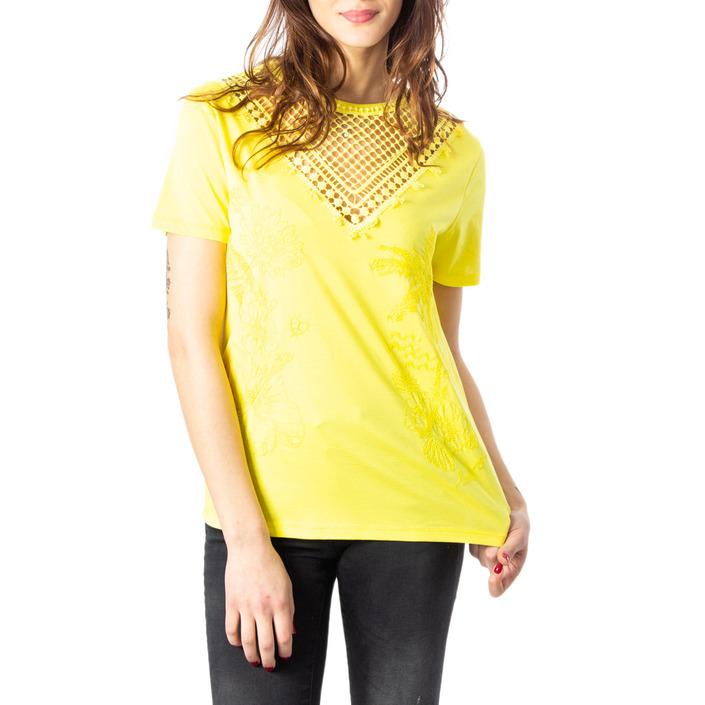 Desigual Women's T-Shirt Yellow 170593 - yellow XS