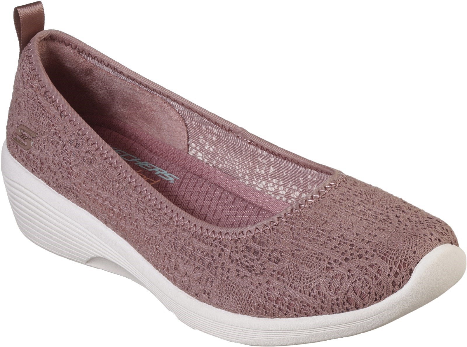 Skechers Women's Arya Airy Comfort Slip On Shoe Various Colours 30320 - Burgundy 3