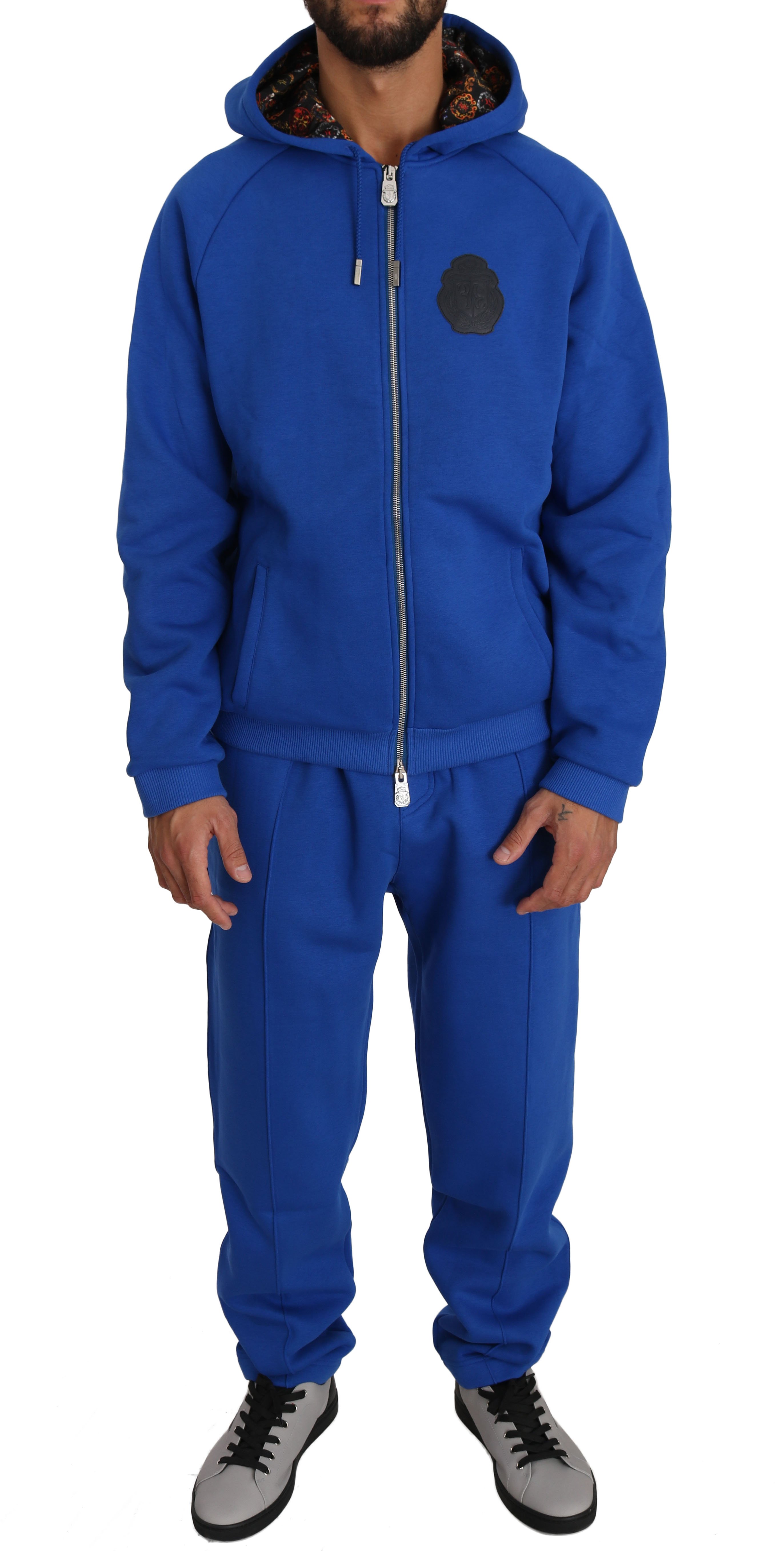 Billionaire Italian Couture Men's Tracksuit Blue BIL1025 - 3XL