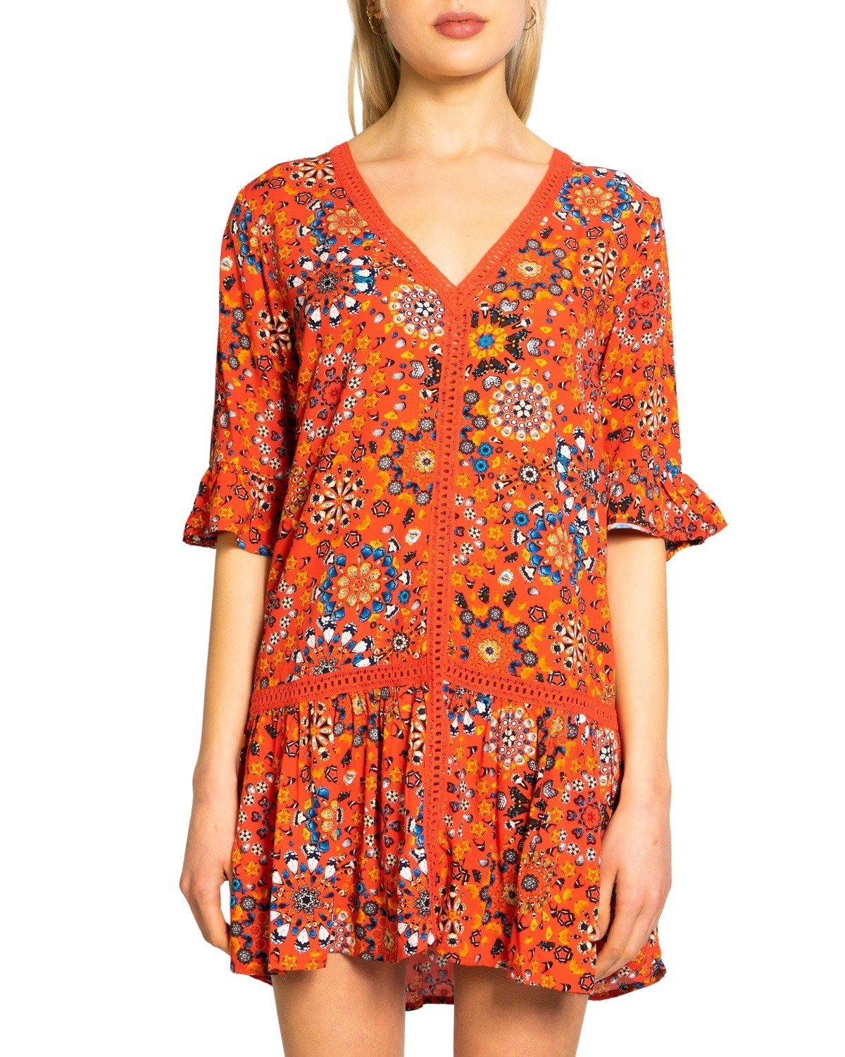 Desigual Women's Dress Various Colours 243271 - orange L