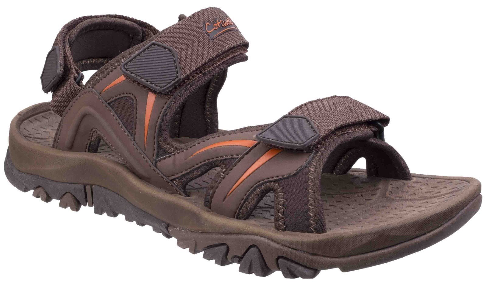 Cotswold Men's Cutsdean Sandal Various Colours 26276 - Brown/Orange 7