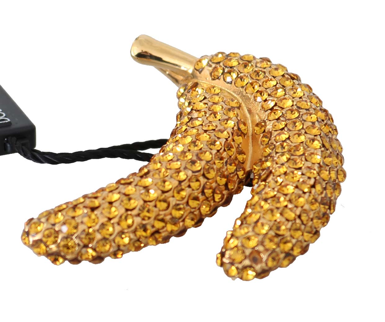 Dolce & Gabbana Women's Brass Crystal Catwalk Pin Brooch Gold SMYK1019