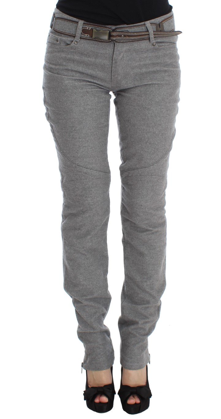 Ermanno Scervino Women's Slim Fit Boot Cut Jeans Grey SIG30298 - IT46|XL