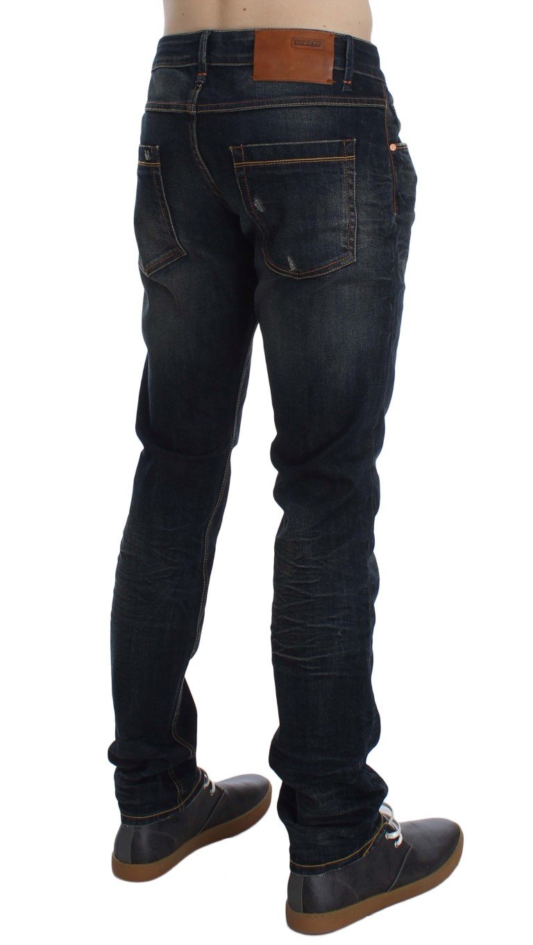 ACHT Men's Cotton Stretch Slim Fit Jeans Blue SIG30531 - W34