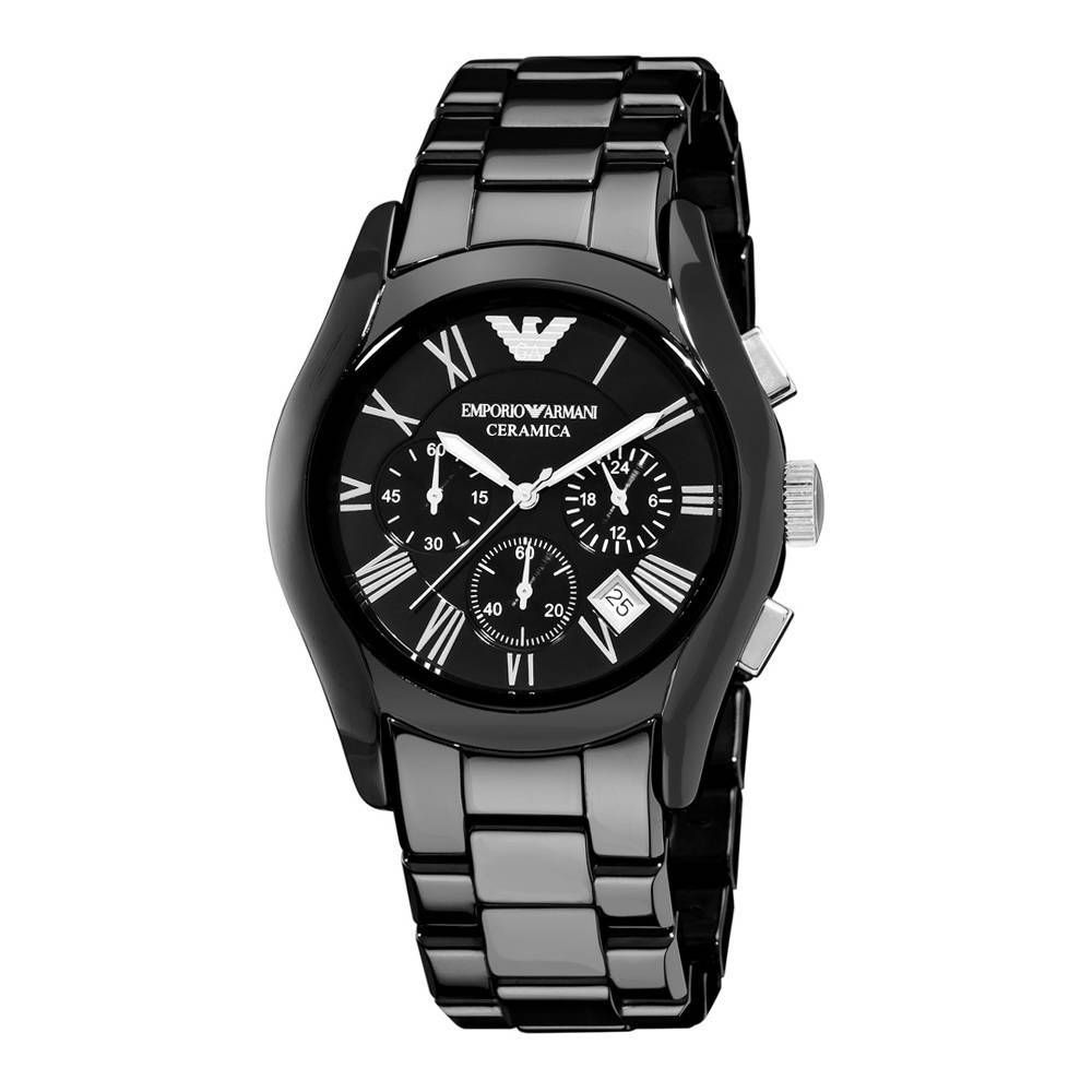 Emporio Armani Men's Ceramica Watch Black AR1400