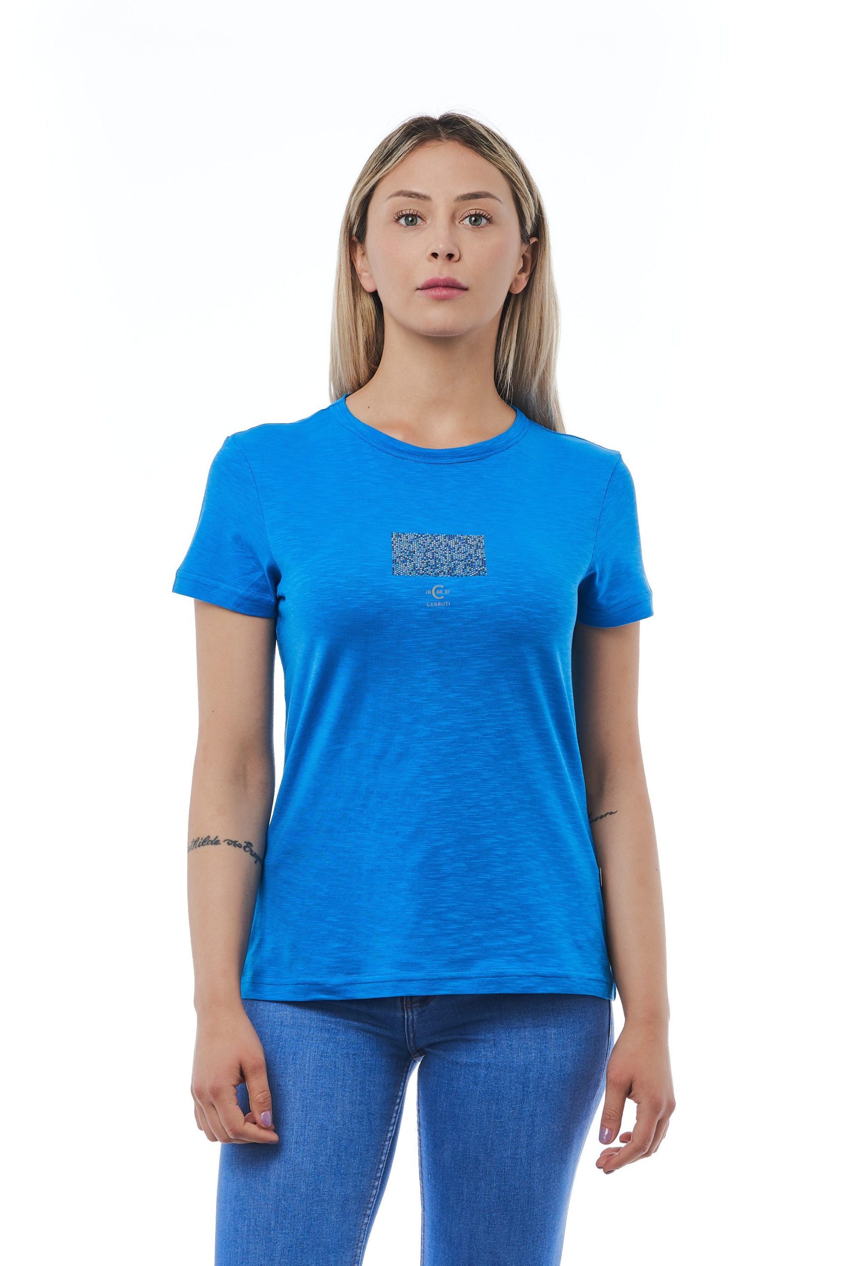 Cerruti 1881 Women's Blutte T-Shirt Light Blue CE1410140 - M