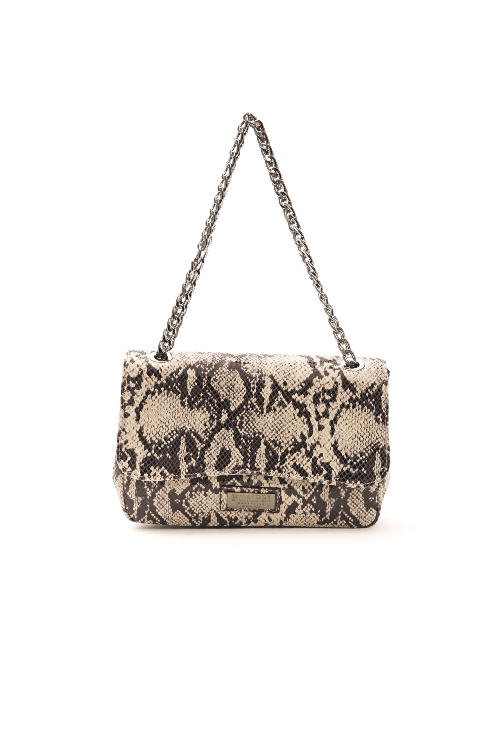 Pompei Donatella Women's Roccia Stone Crossbody Bag Grey PO1005103