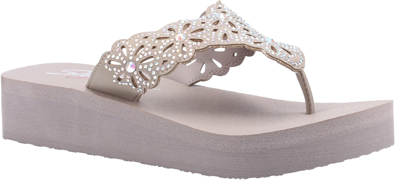 Skechers Women's Vinyasa Pretty Summer Sandal Various Colours 32173 - Taupe 3