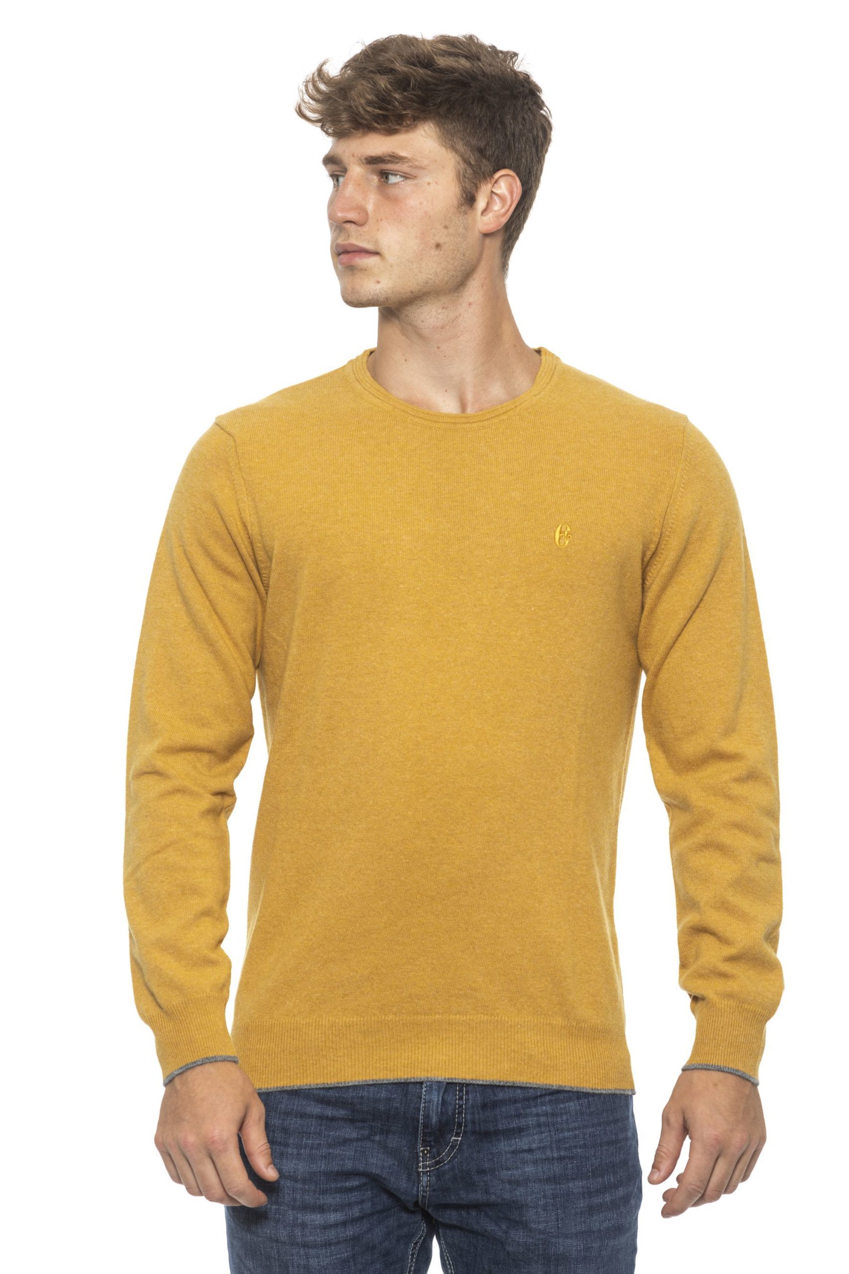 Conte of Florence Men's Sweater Yellow CO1272779 - S