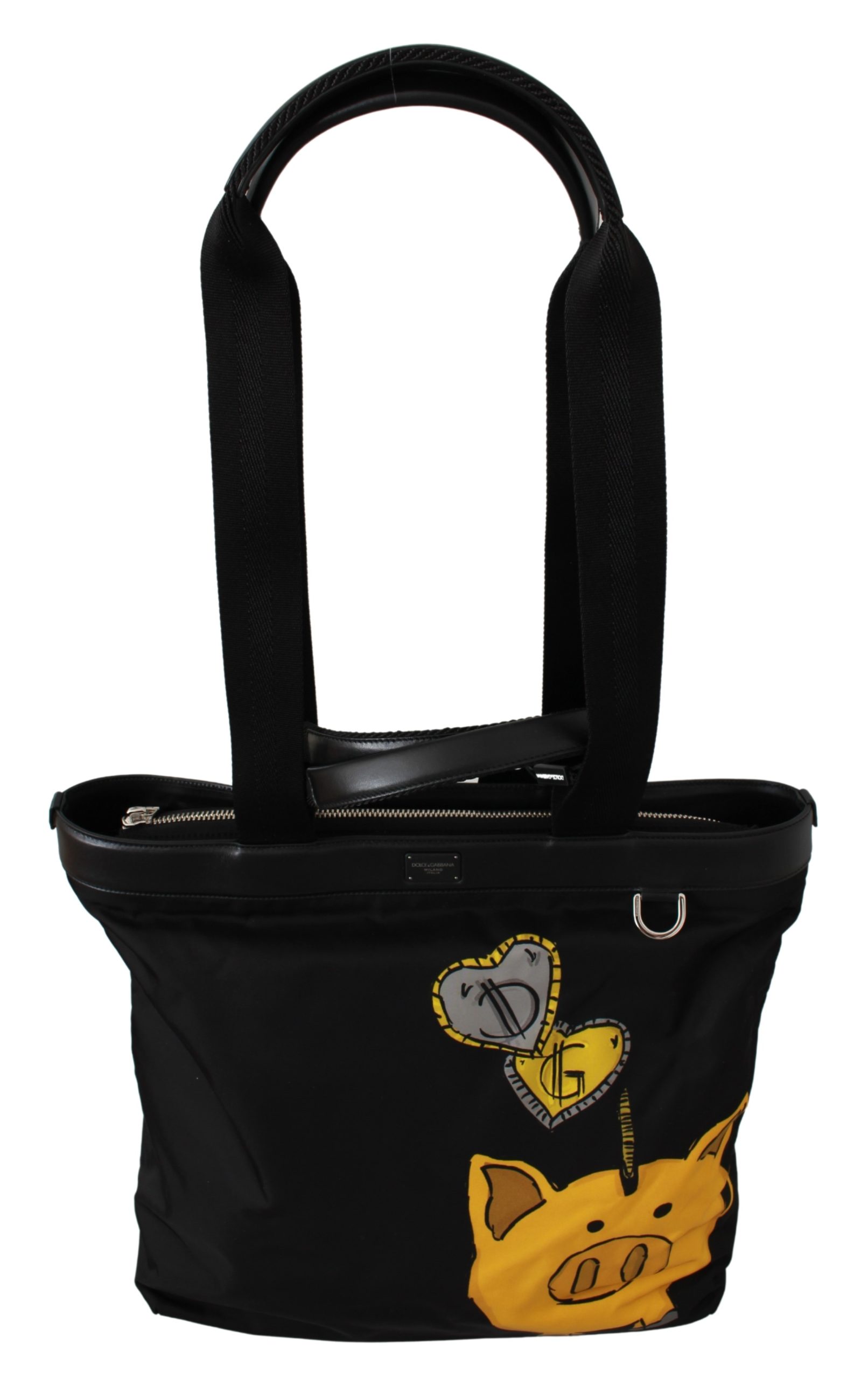 Dolce & Gabbana Women's Year Of The Pig Shopping Tote Bag Black VAS9457