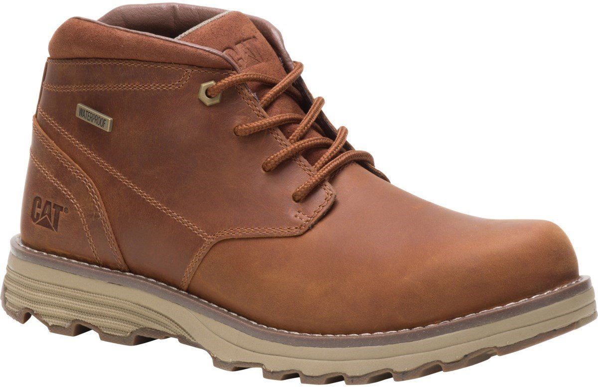 CAT Lifestyle Men's Elude Waterproof Lace Up Boot Various Colours 26178 - Camel 7