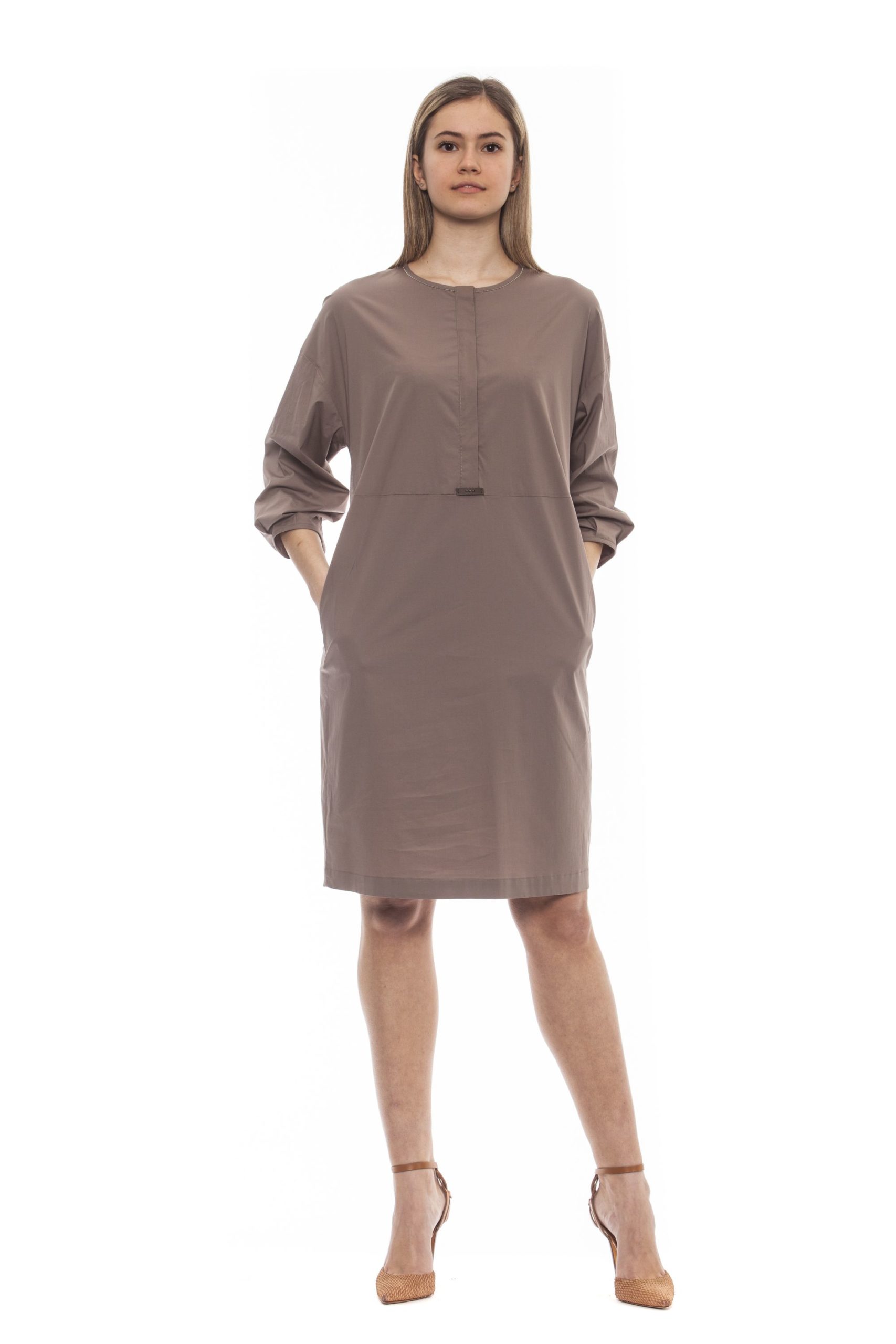 Peserico Women's Dress Beige PE1383274 - IT42 | S