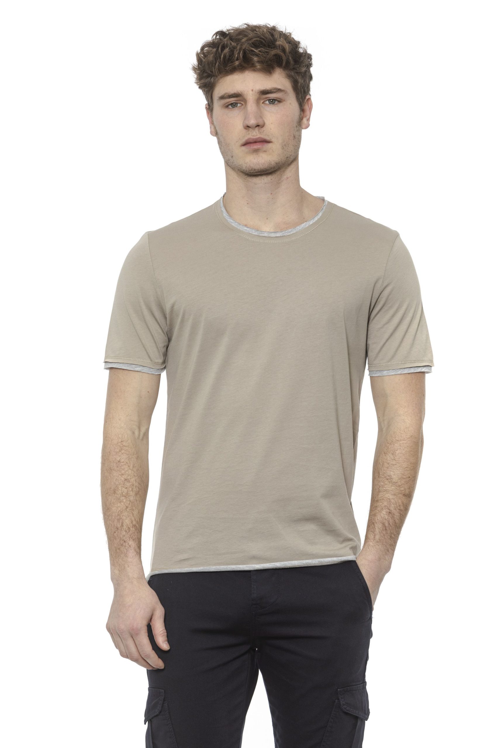 Alpha Studio Men's Corda T-Shirt Beige AL1374461 - IT48 | M