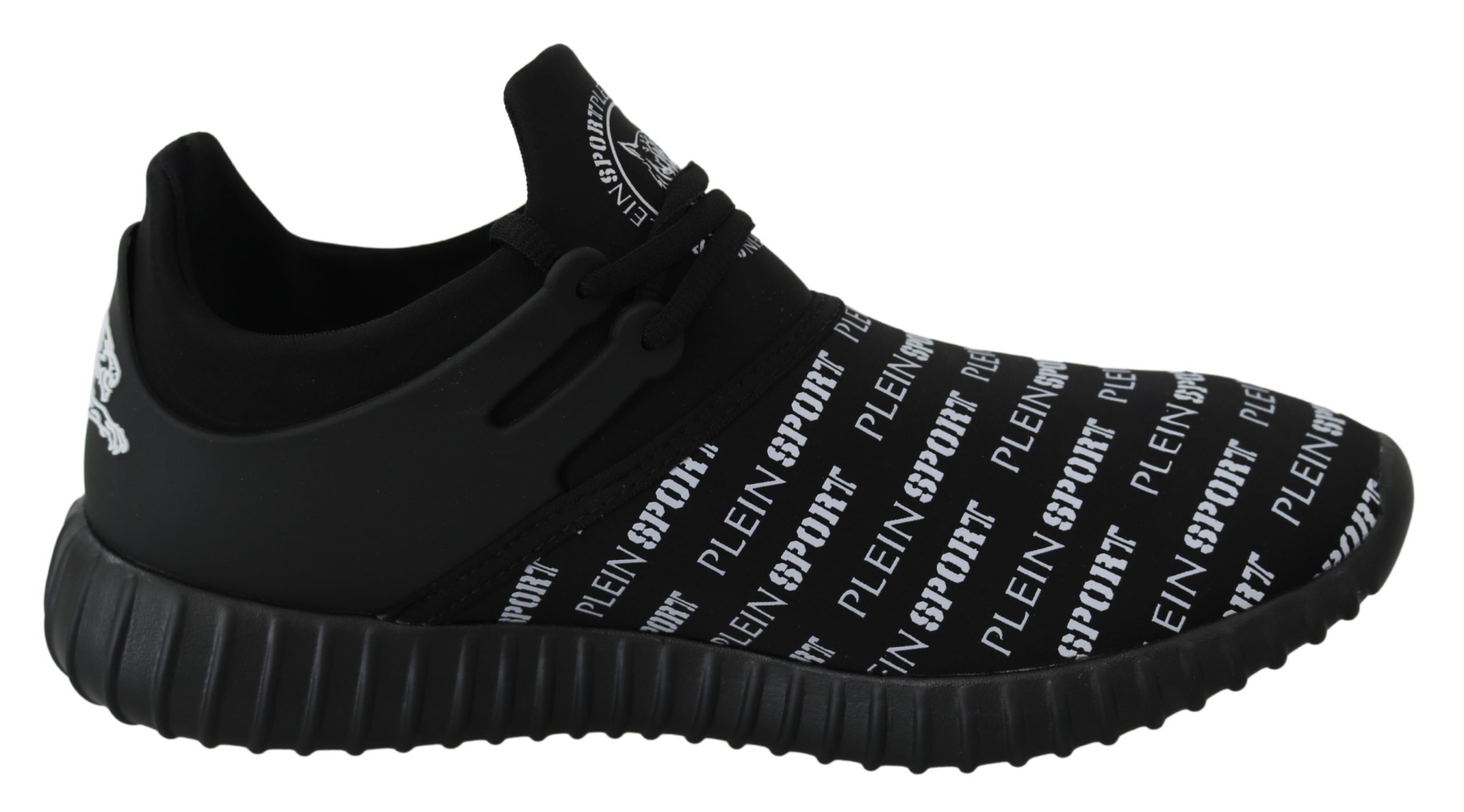 Black Polyester Runner Henry Sneakers Shoes - EU39/US6