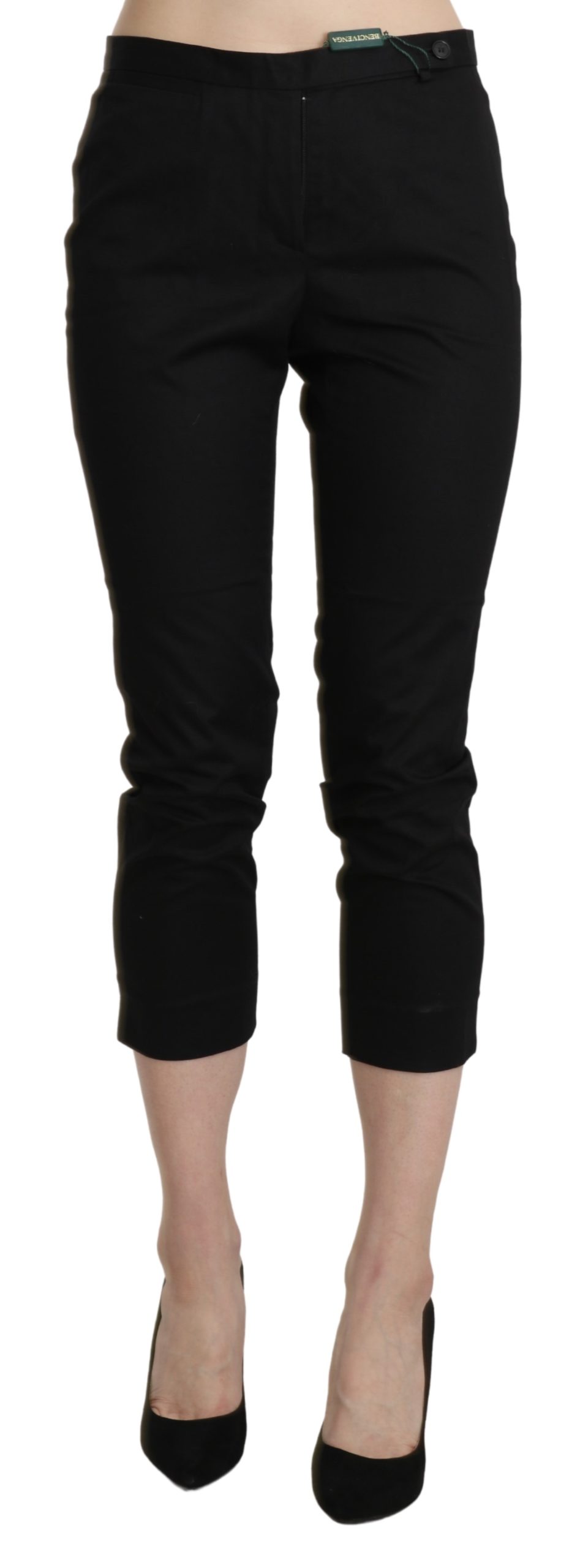 BENCIVENGA Women's High Waist Skinny Trouser Black PAN71332-44 - IT44|L