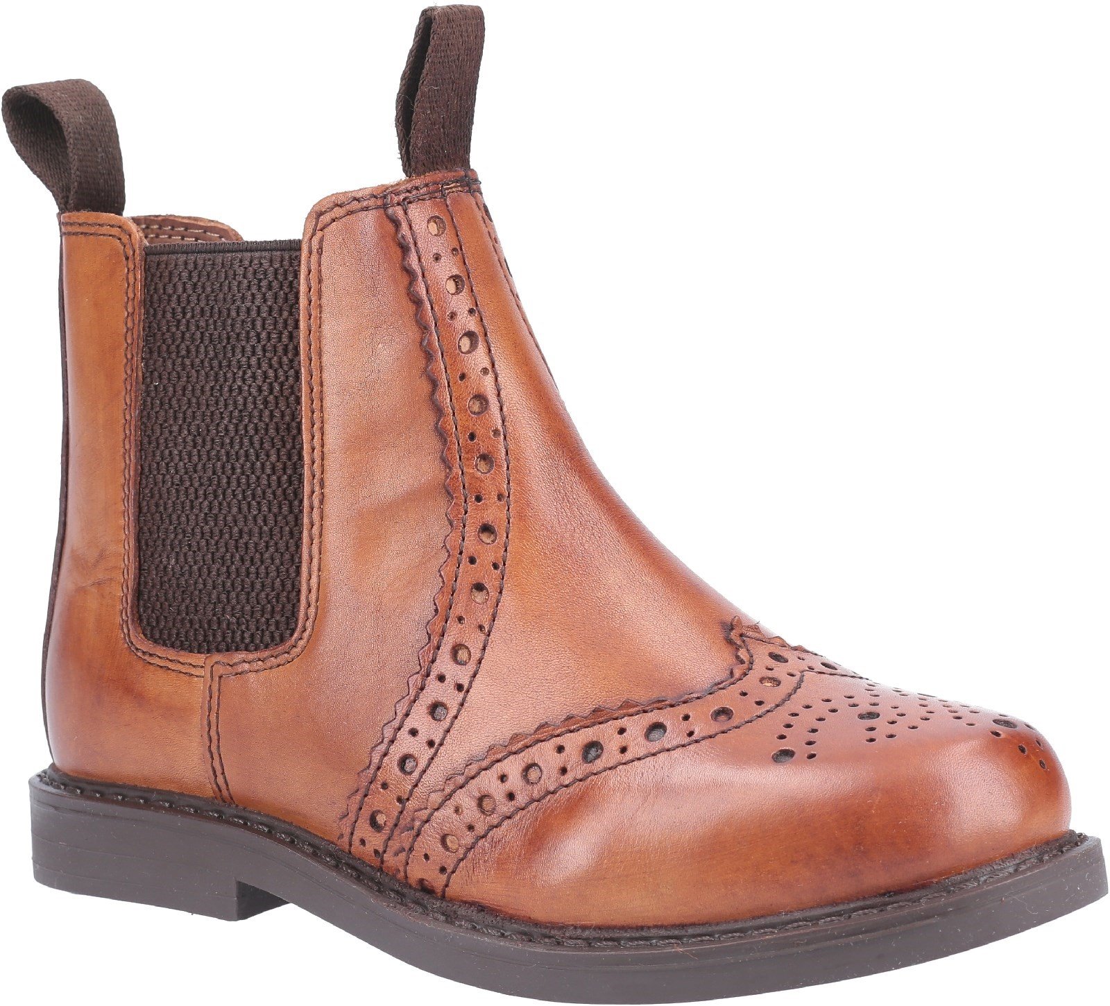 Cotswold Unisex Nympsfield Brogue Pull On Boots Multicolor 29270 - Tan 10