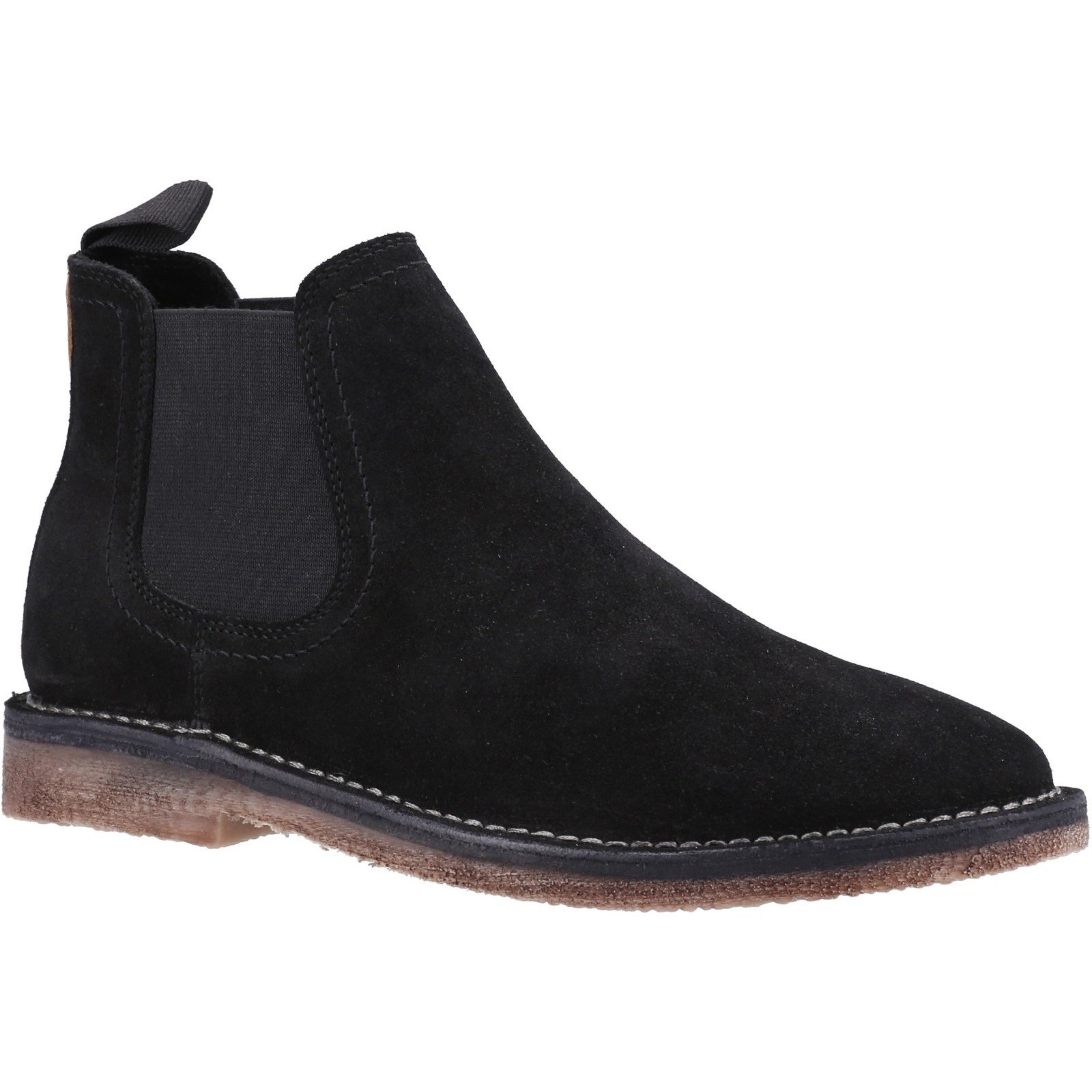 Hush Puppies Men's Shaun Leather Chelsea Boot Various Colours 32897 - Black 10