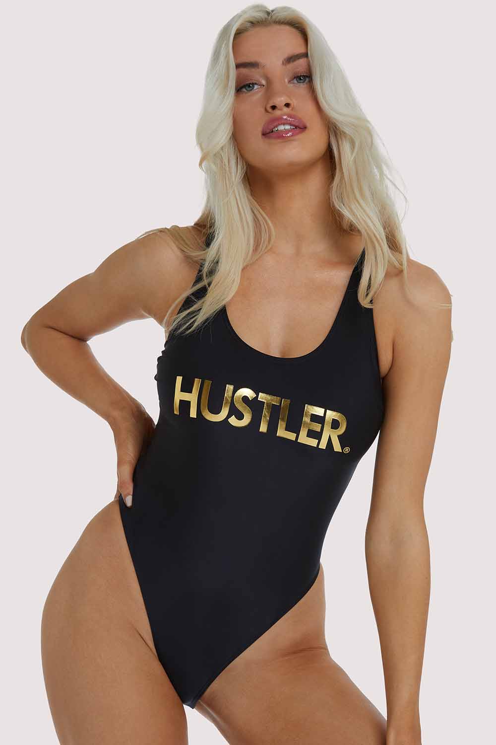Hustler Black Swimsuit UK 10 / US 6