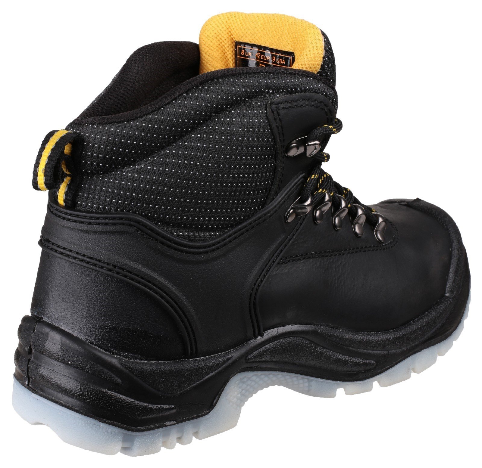 Amblers Unisex Safety Antistatic Lace Up Hiker Boot Black 15018 - Black 7