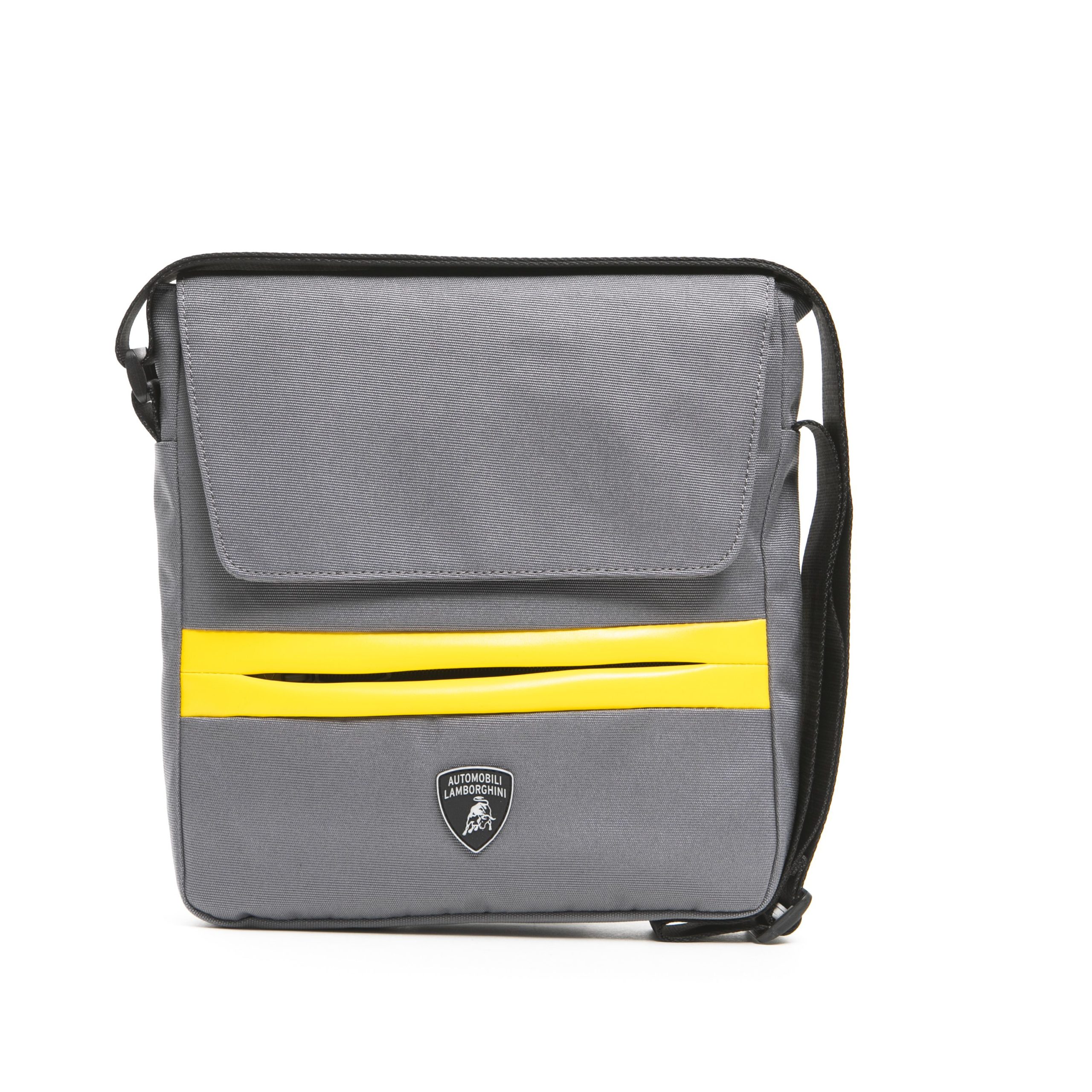Lamborghini Men's Grigio Messenger Grey LA1265639