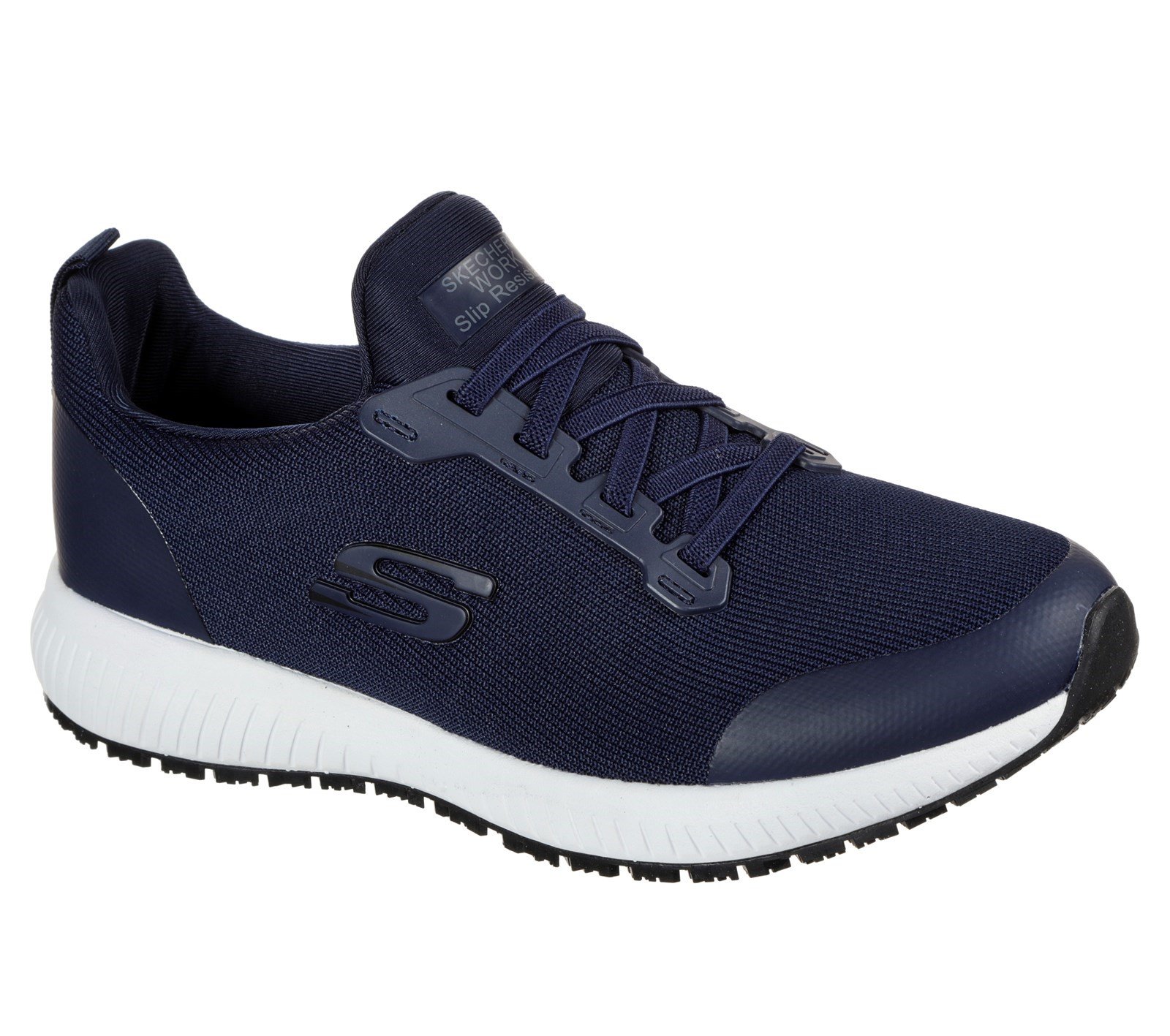 Skechers Women's Squad SR Lace Up Safety Trainer Various Colours 29119 - Navy 3