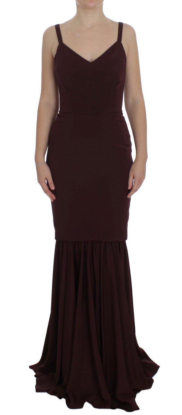 Dolce & Gabbana Women's Stretch Sheath Dress Bordeaux NOC10163 - IT40|S