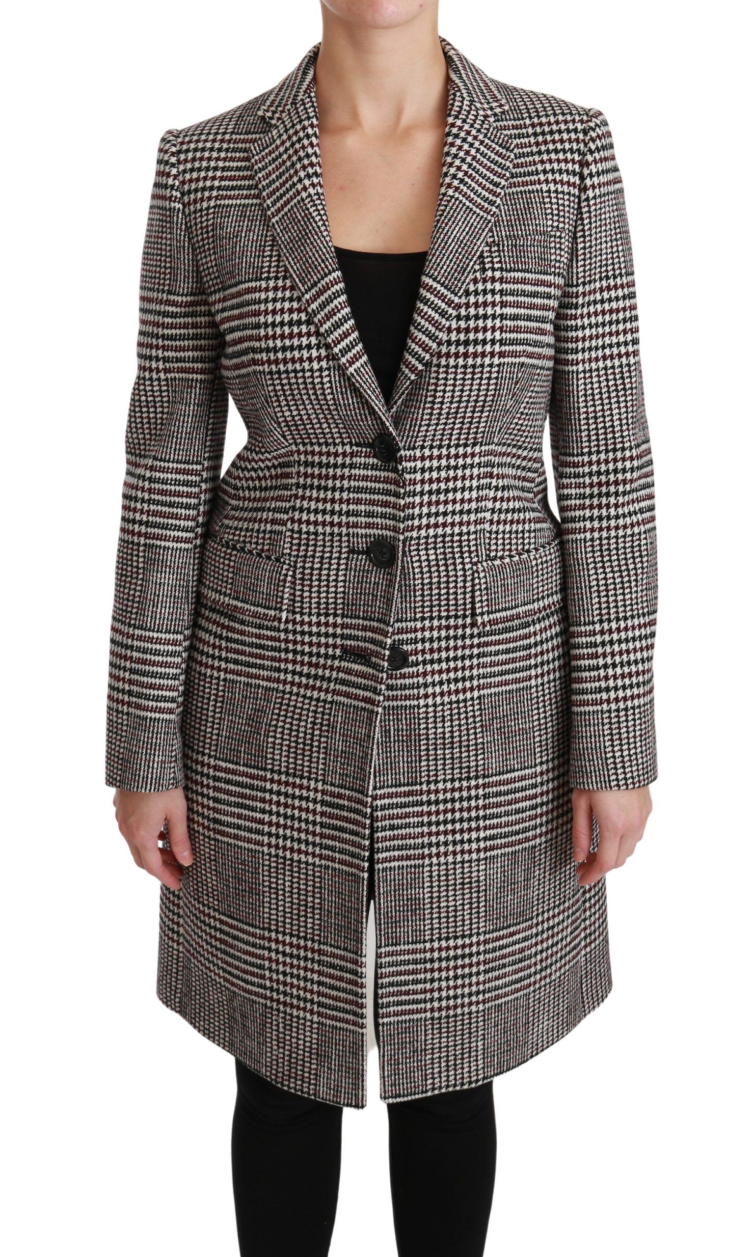 Dolce & Gabbana Women's Trench Knee Long Jacket Coat Multicolor JKT2520 - IT40|S