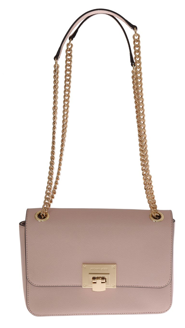Michael Kors Women's TINA Leather Shoulder Bag Pink MK5018