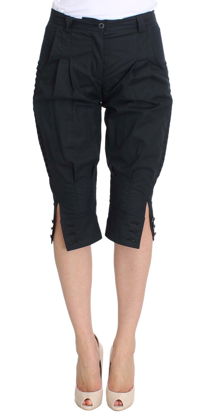 Ermanno Scervino Women's 3/4 Length Trouser Blue SIG30377 - IT38|XS