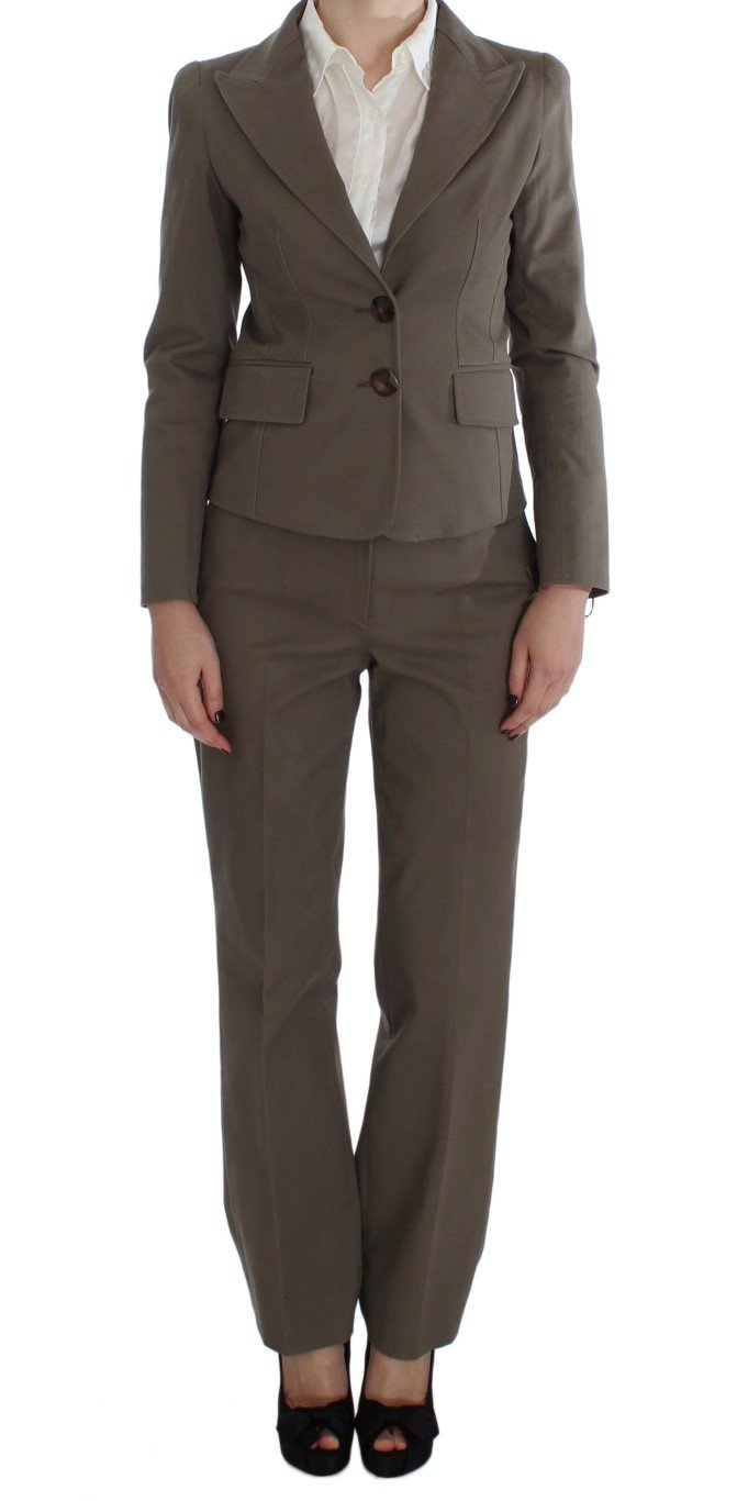 BENCIVENGA Women's Wool Cotton Suit Beige SIG30891 - XXL