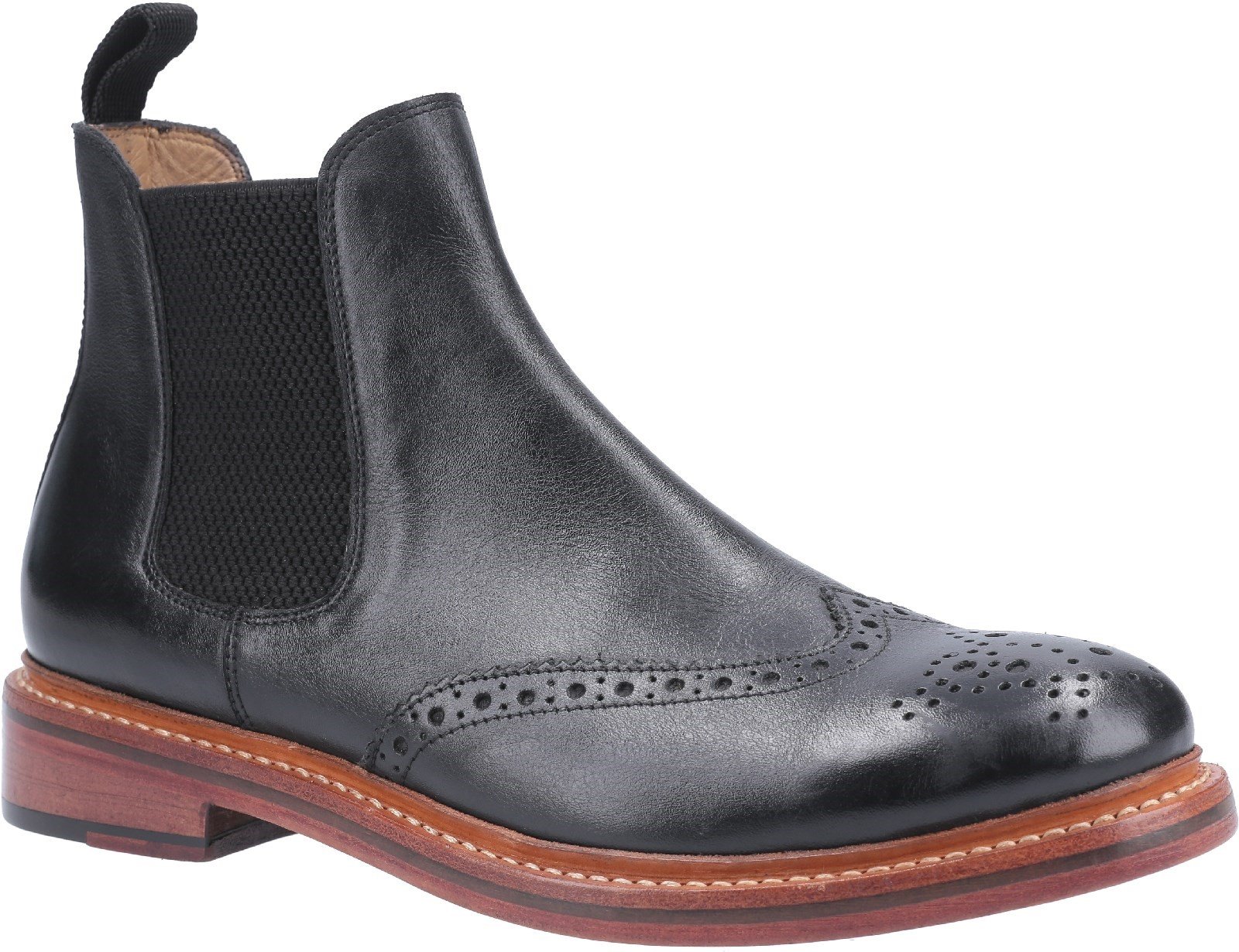 Cotswold Men's Siddington Leather Goodyear Welt Boot Various Colours 29258 - Black 7