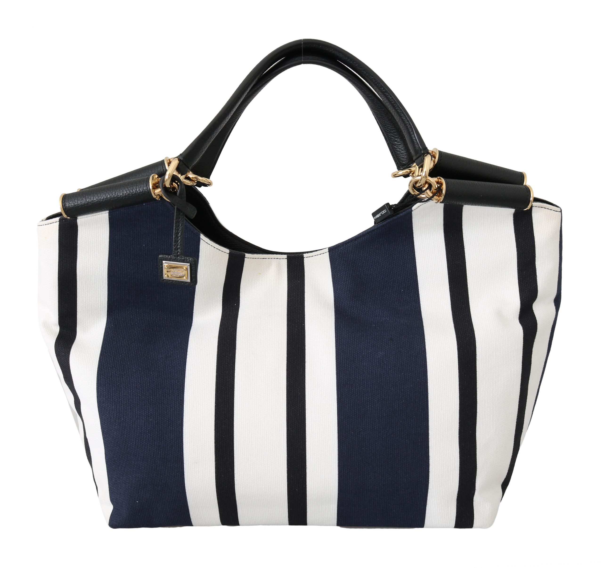 Dolce & Gabbana Women's Stripes Cotton Tote Bag Multicolor VAS8707