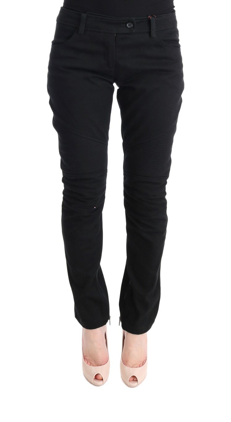 Ermanno Scervino Women's Cotton Slim Fit Black SIG30305 - IT38|XS