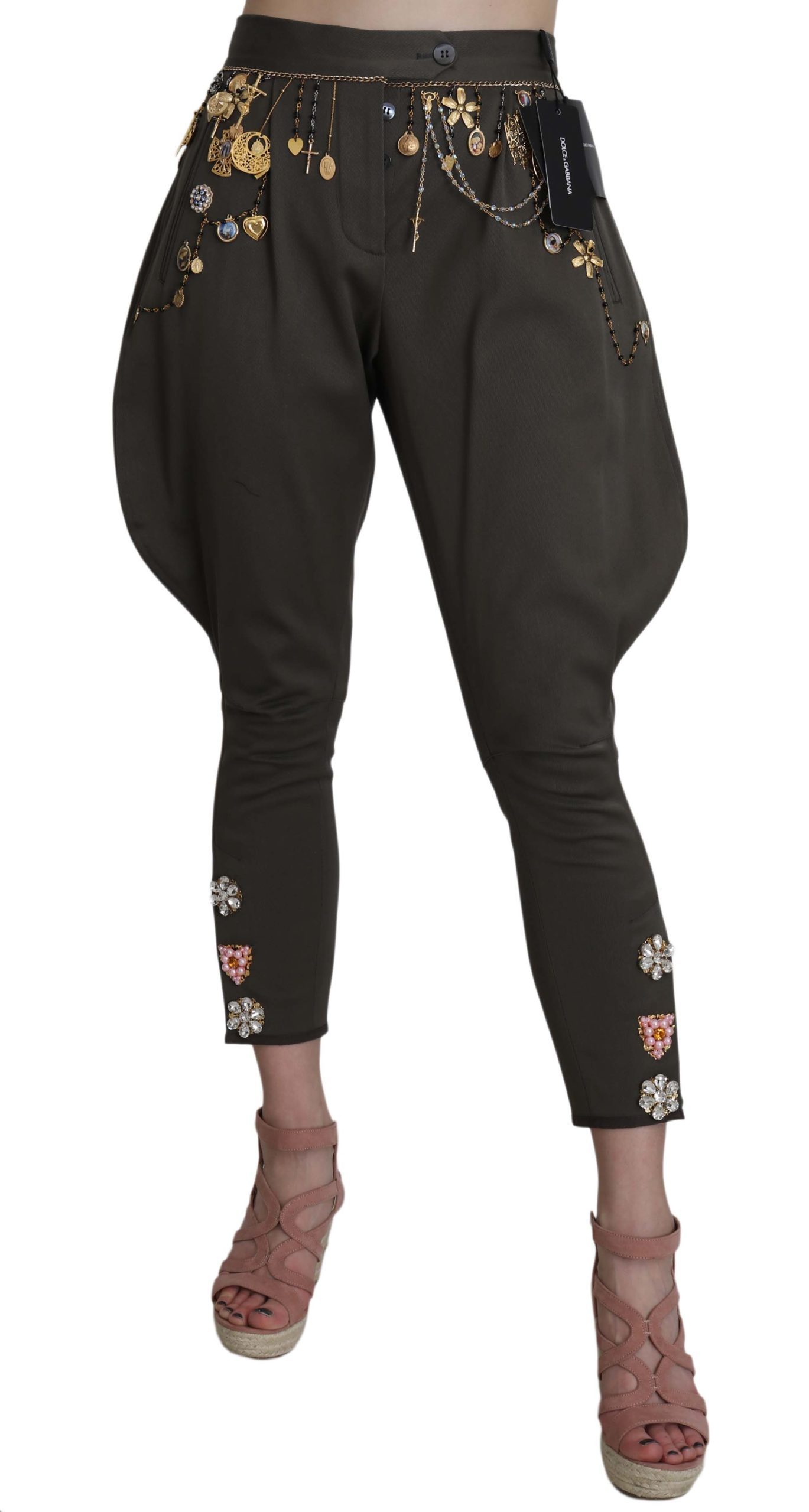 Dolce & Gabbana Women's Trouser Blue BYX1353 - IT44|L