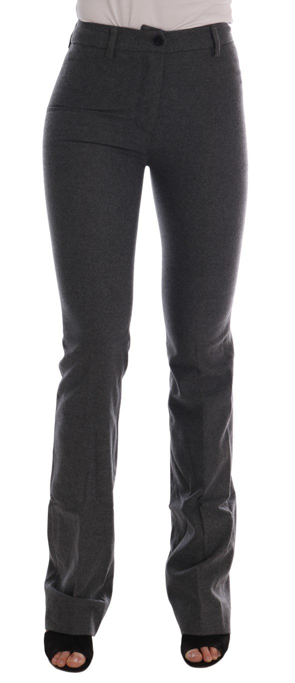 Ermanno Scervino Women's Slim Fit Trouser Grey BYX1157 - IT38|XS
