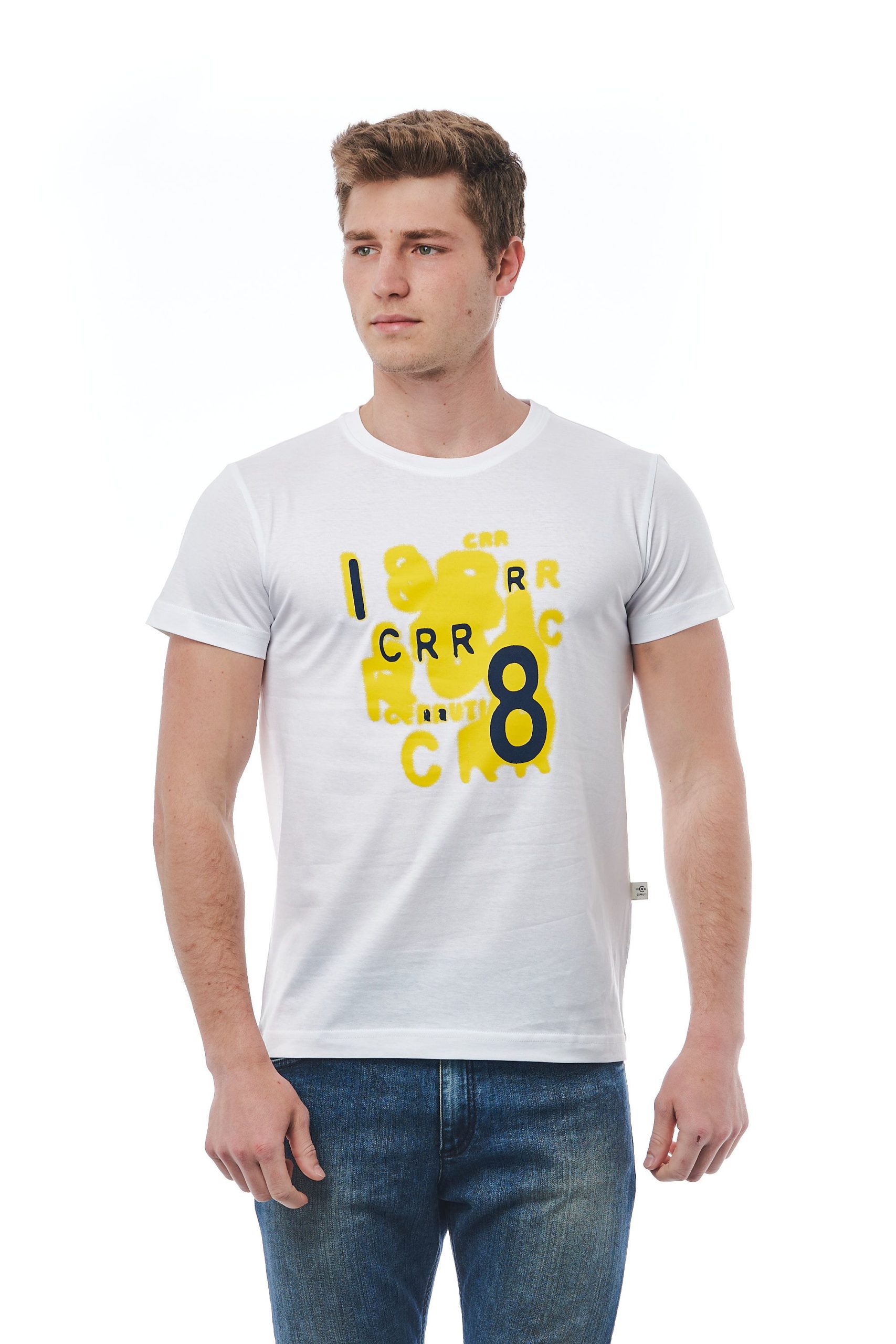 Cerruti 1881 Men's Bianco T-Shirt White CE1410017 - M