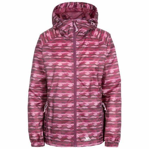Trespass Women's Packaway Raincoat Jacket Various Colours Indulge - Fig Print M