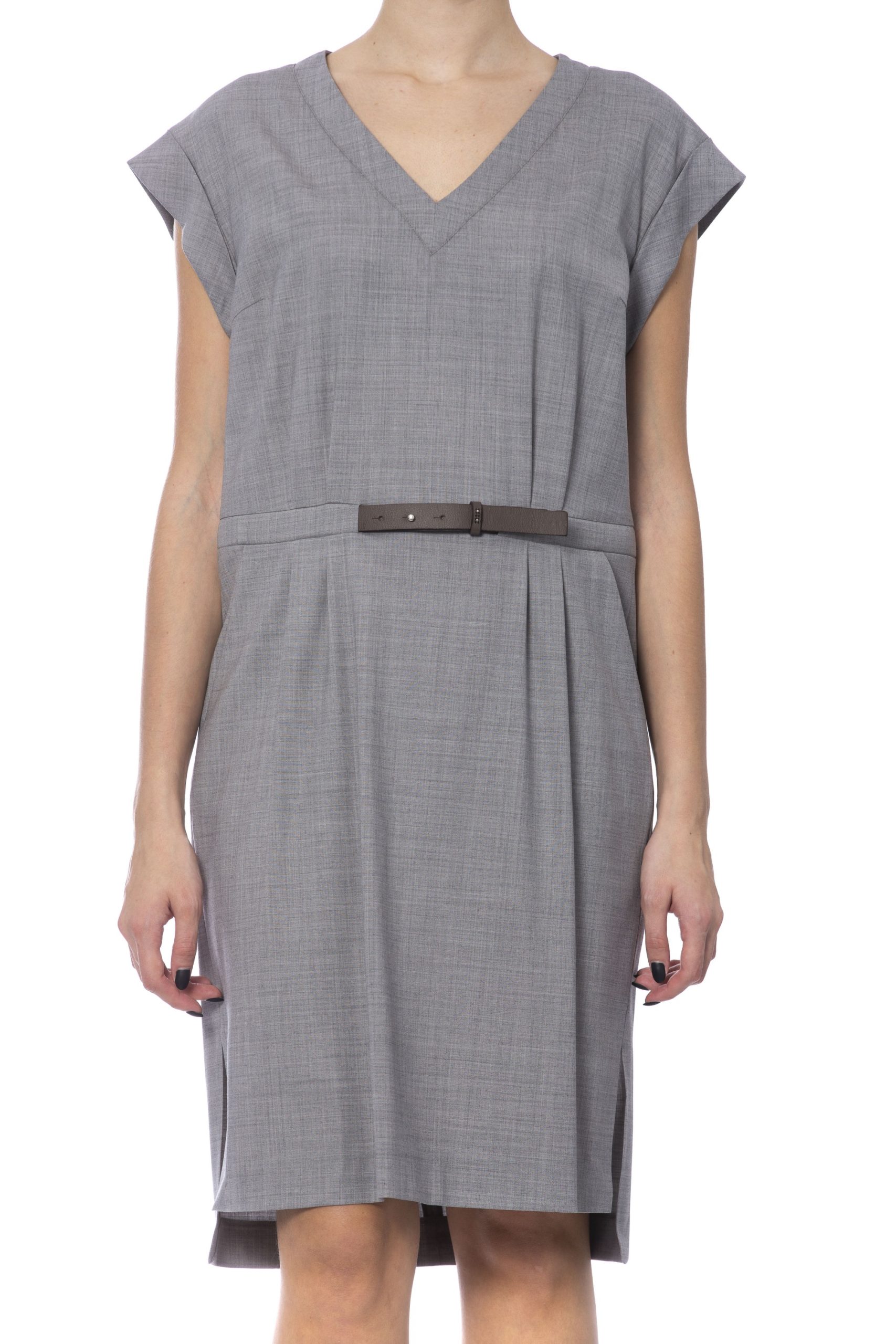 Peserico Women's Dress Grey PE992338 - IT42 | S