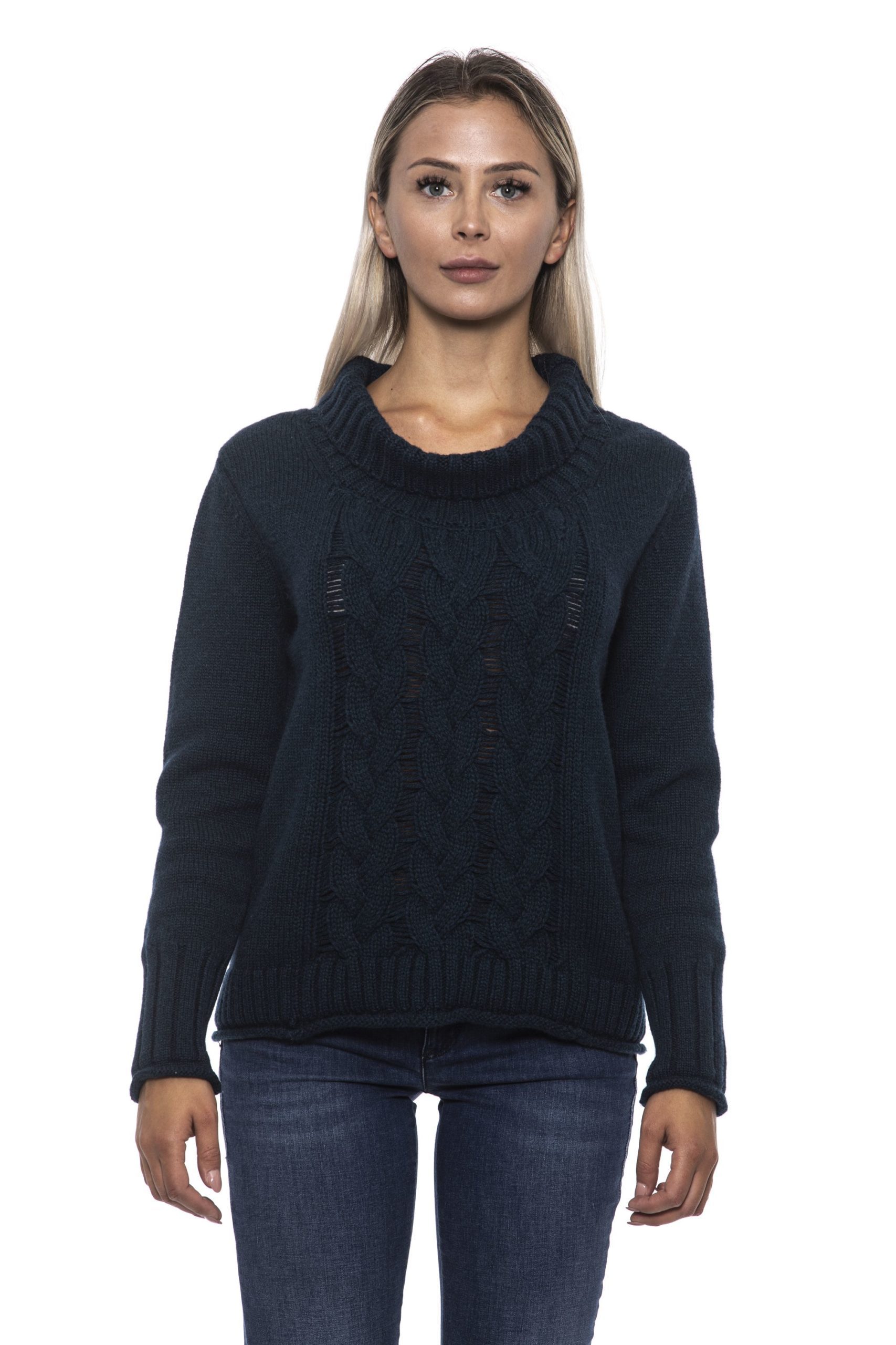 Alpha Studio Women's Bluspecial Sweater Blue AL1192609 - IT42 | S
