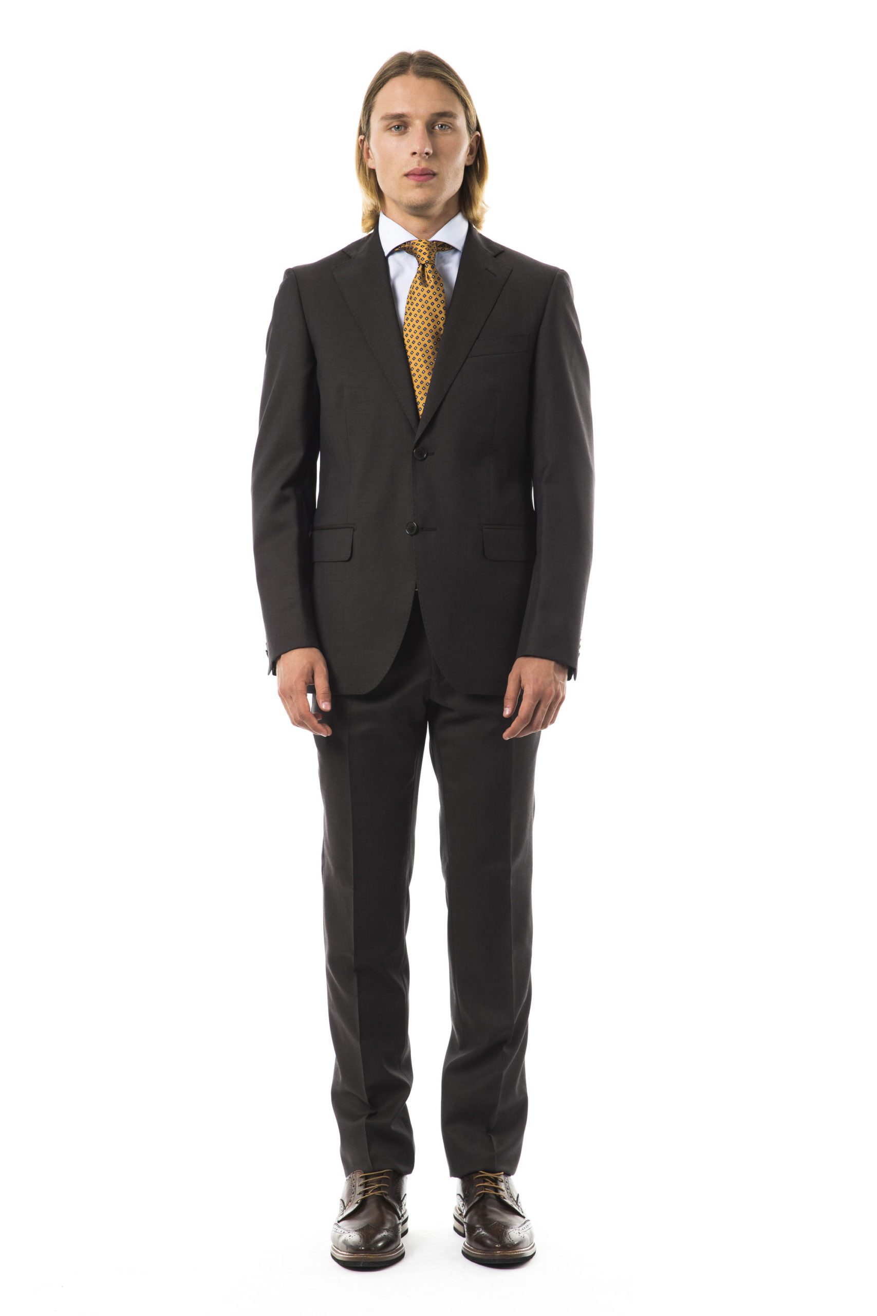 Uominitaliani Men's Suit Gray UO997436 - IT50 | L