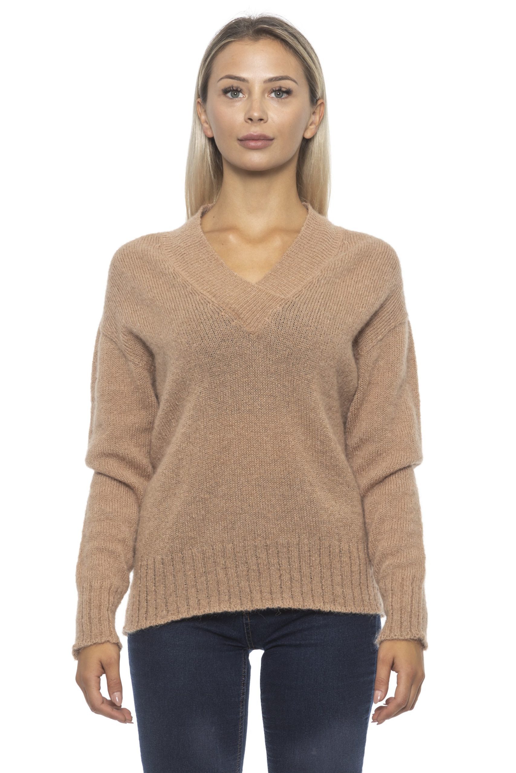 Alpha Studio Women's Miele Sweater Beige AL1314822 - IT42 | S