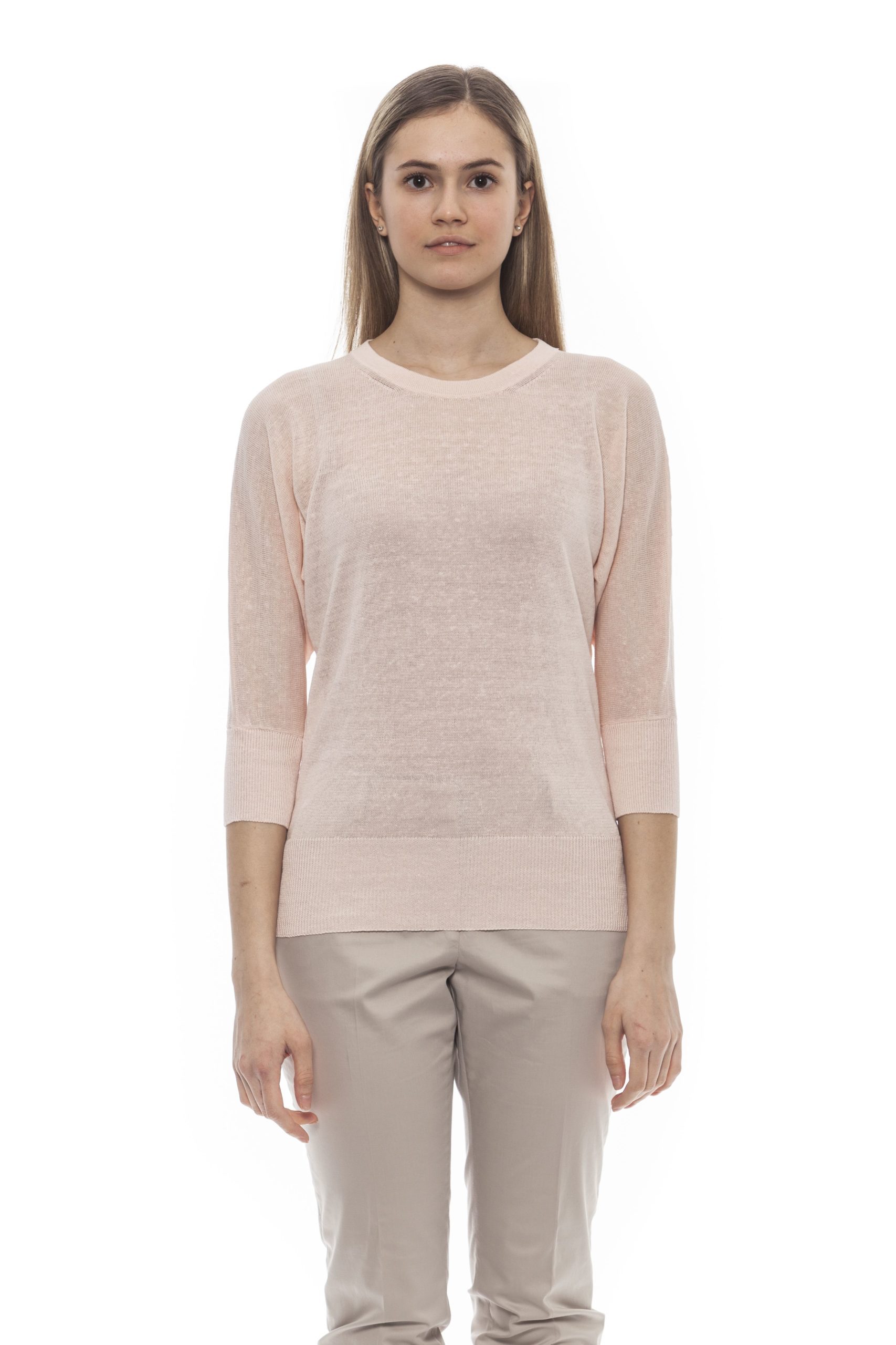 Peserico Women's Rosa Sweater Pink PE1382022 - IT42 | S