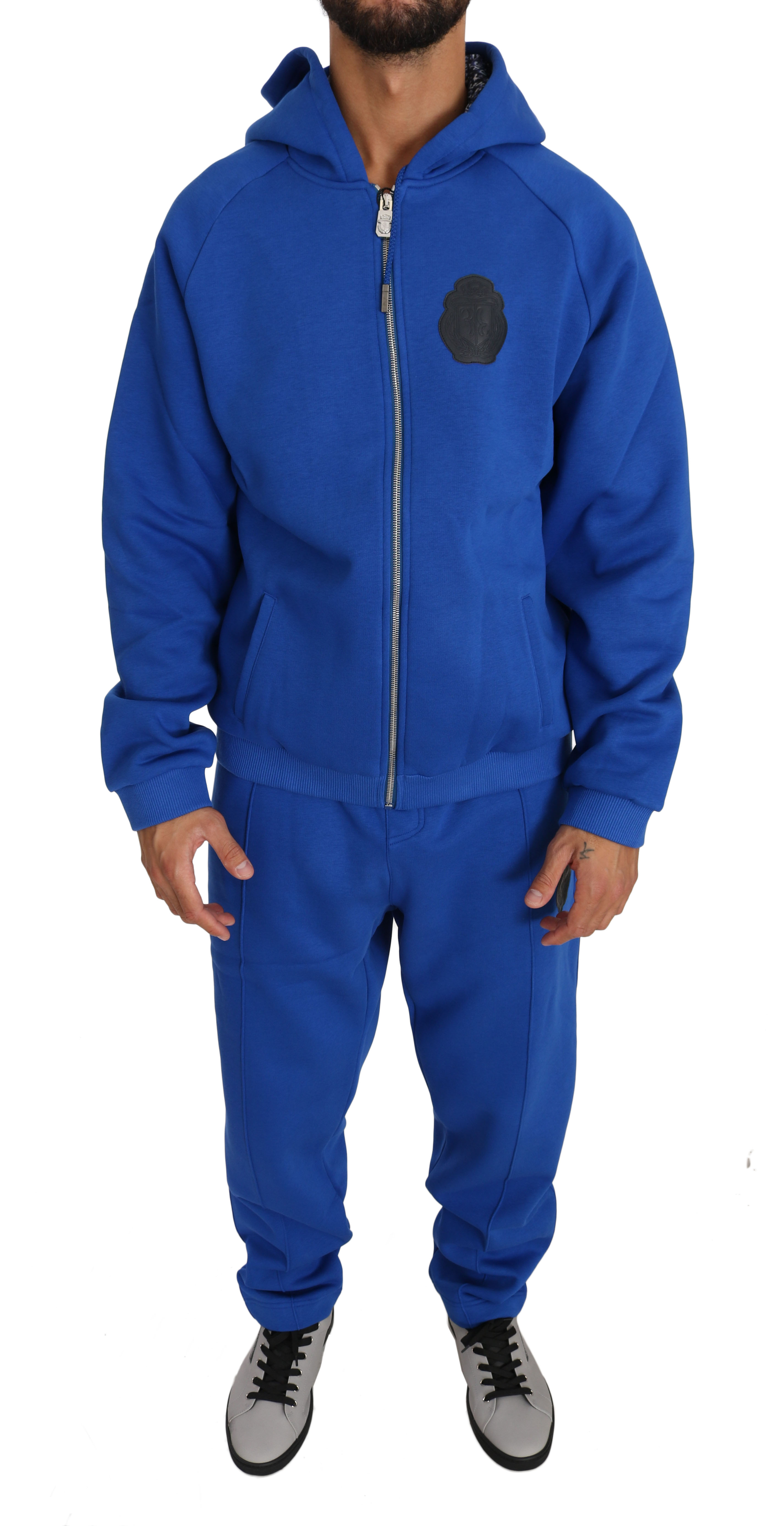 Billionaire Italian Couture Men's Tracksuit Blue BIL1008 - XL