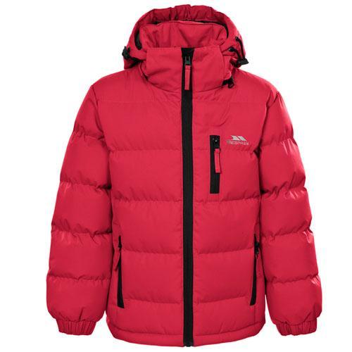 Trespass Kid's Boy Jacket Various Colours Tuff - Red 3 to 4 Years