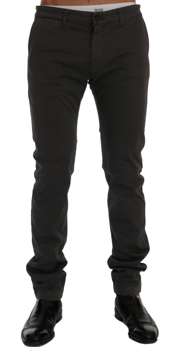 GF Ferre Men's Cotton Stretch Trouser Gray SIG60484 - IT56 | XXL