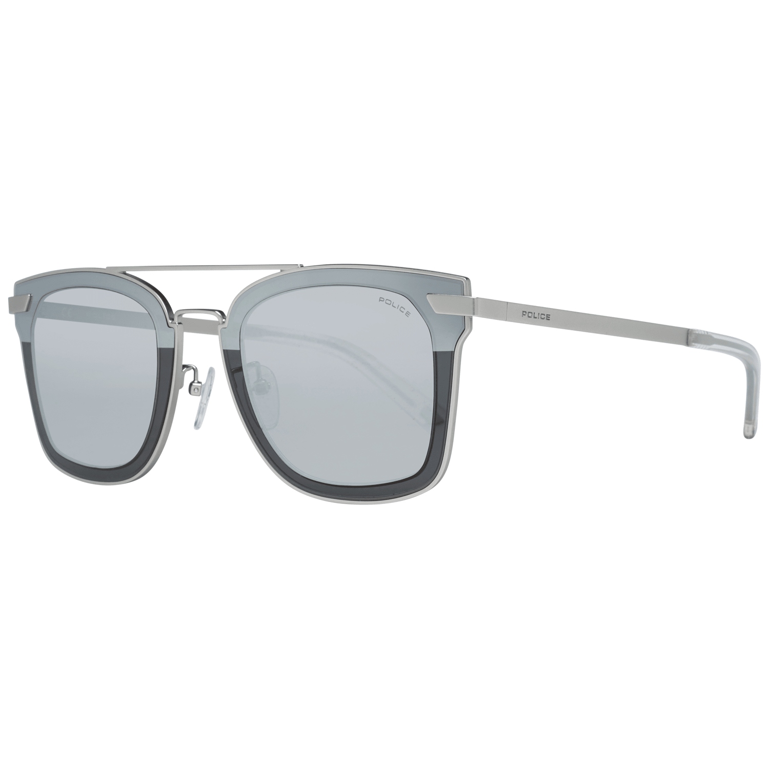 Police Men's Sunglasses Silver SPL348 49581X
