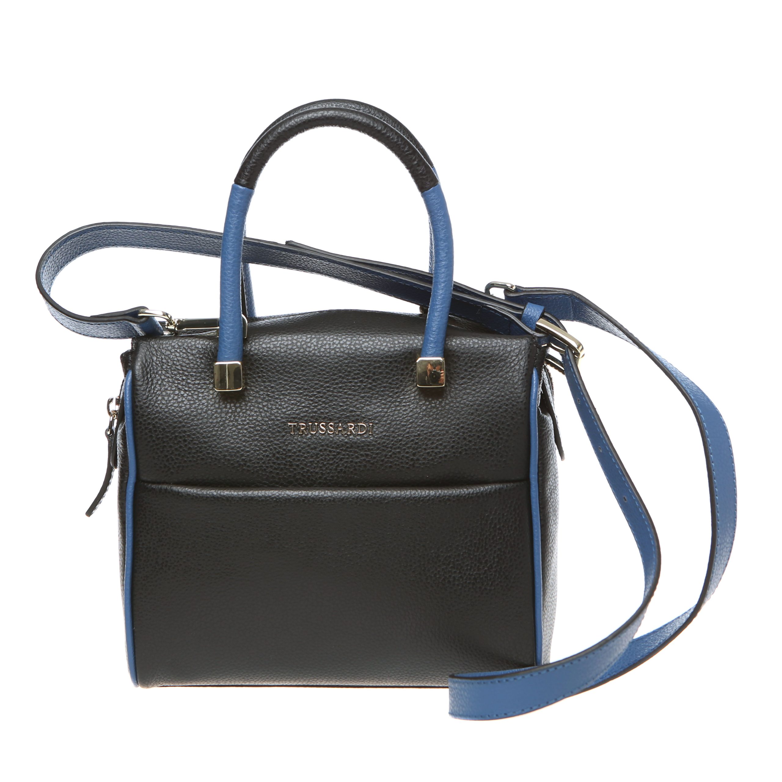 Trussardi Women's Handbag Black 76B265M_19Black-Blue